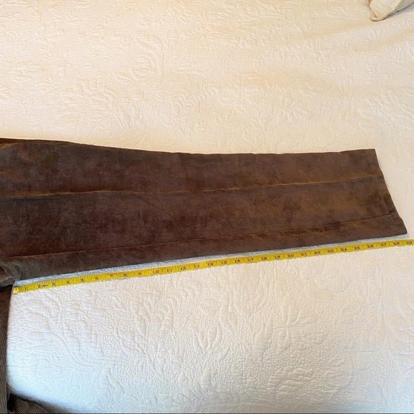 Peter Millar Nanoluxe Corduroy Brown Pants - 35x29 - Picture 11 of 15